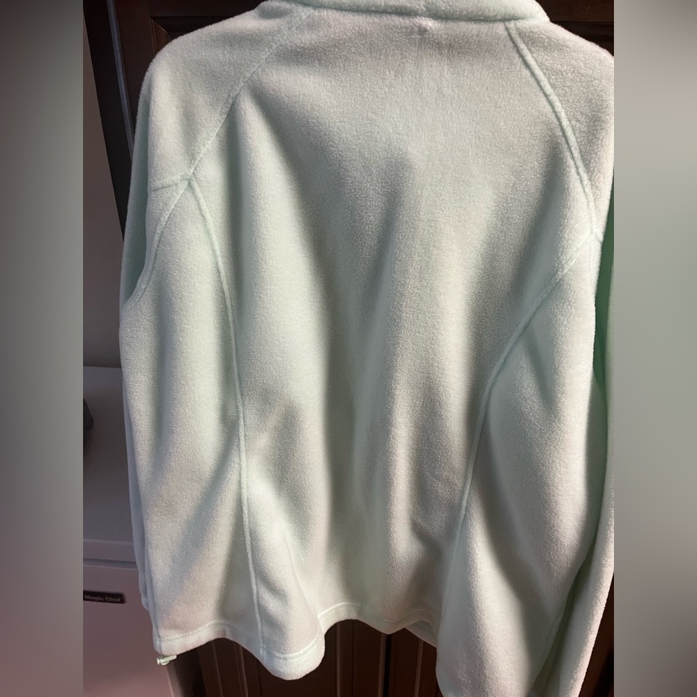 COLUMBIA Benton Springs Fleece Jacket XL Full Zip Long Sleeve Sea Ice - Picture 3 of 3